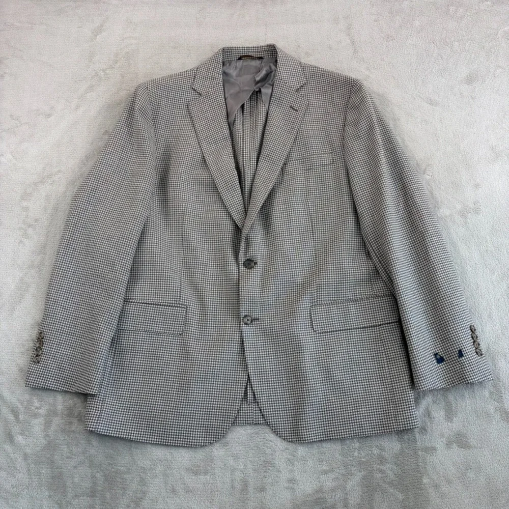 BROOKS BROTHERS Classic Blazer Sport Coat Brown Houndstooth Men 44R NWOT‎ $495